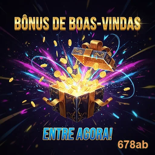 Imagem de boas-vindas do site 678ab, destacando bônus e ofertas especiais para novos usuários.