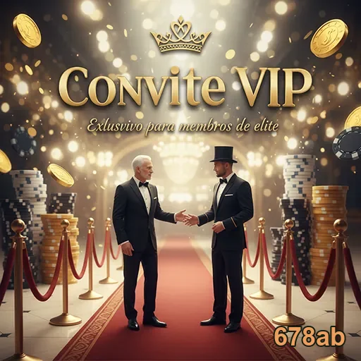 Convite VIP Elite do site 678ab, design elegante e sofisticado para eventos exclusivos.
