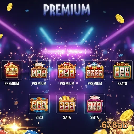 Jogos de slot premium da 678ab, oferecendo diversão e grandes prêmios em um design atrativo.